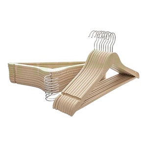 DURABILITY HANDMADE BEST High Quality Boutique Style a Grade Lotus Wooden <b>Hanger</b> With Notches with Bar <b>Suit</b> <b>Hanger</b> - Product Image 6