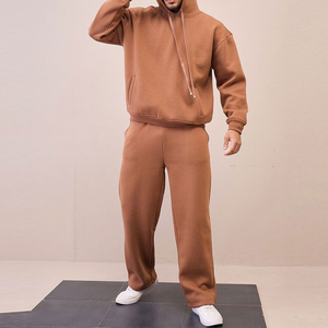 Ensembles de survêtements de sport pour hommes en coton coupe ajustée, de haute qualité, pour le jogging, la course et la gym, vente en gros - Product Image 4