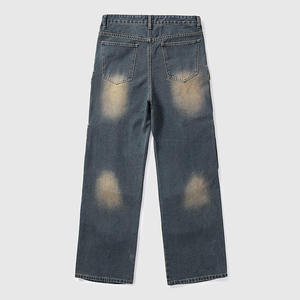 <b>Elastic</b> <b>Waist</b> Adjustable Wholesale Lightweight Casual Light Blue Men Cargo <b>Jeans</b> High Quality Windproof Eco-friendly Durable - Product Image 3