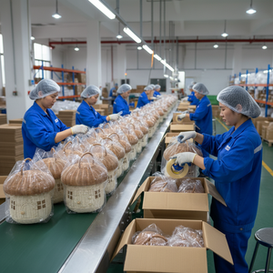 Cesta Decorativa de Ratán con Forma de Hongo, Tejida a Mano, Cesta de Almacenamiento Natural para Juguetes y Decoración del Hogar - Product Image 6