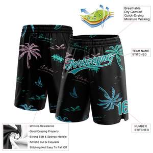 2026 Trendy Tropical Graphic Mesh Shorts Men Custom Sublimation <b>Athletic</b> Shorts Lightweight Summer Training Team Uniform Supply - Product Image 2