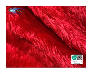 Fourrure synthétique tricotée à poils longs de haute qualité 30/35 mm, couleur rouge, pour tapis, jouets, vêtements, tissus et textiles de maison - Product Image 4