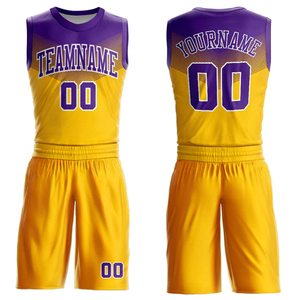 Ensemble de basketball par sublimation numérique, maillot et short résistants à la décoloration avec nom et numéro personnalisés, ensembles de vêtements de sport - Product Image 4