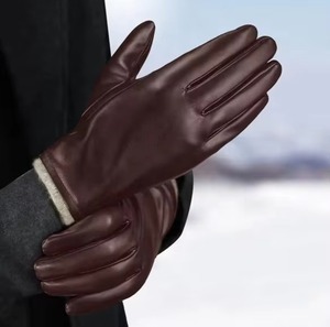 ASTURBAN WEAR Fashionable Winter Dressing <b>Gloves</b> <b>Touchscreen</b> Cabretta Sheepskin Leather Eco-Friendly Thermal Breathable - Product Image 5