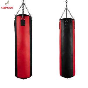 Sac de frappe en cuir robuste et durable, rempli de sable épais pour des séances de frappe puissantes - Entraînement de fitness écologique - Product Image 6