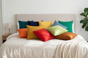 Premium Solid Cotton Eco-Friendly Modern Cushion Cover High Quality Soft <b>Pillow</b> Cover Luxury <b>Sofa</b> Living Room Hotel Home Decor - Product Image 3