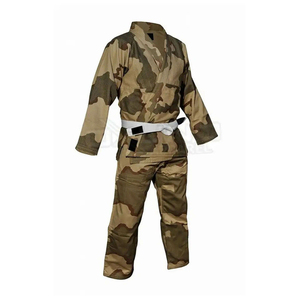 Ensemble d'uniformes d'entraînement d'arts martiaux rouges de qualité supérieure pour hommes, femmes et enfants, léger et respirant, avec ceinture noire - Product Image 2