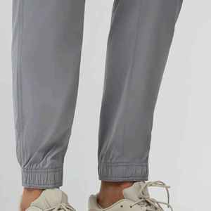 Pantalon de survêtement cargo gris pour homme, taille élastique, plusieurs poches, décontracté, pour l'automne, en coton tricoté mi-lourd, respirant, 100 % coton uni - Product Image 2
