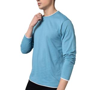 Proveedor de camisetas de manga larga de alta calidad con logotipo personalizado, camiseta de manga larga de doble capa, camisetas para hombre - Product Image 1