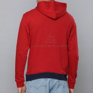 เสื้อฮู้ดดี้ซิปครึ่งตัวผู้ชายแบบเรียบง่าย คุณภาพสูง ออกแบบเองได้ ขนาดตามสั่ง - Product Image 3