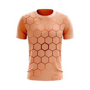 Camisetas de Cuello Redondo para Hombre, Tejido Grueso, Logotipo Frontal, Manga Corta, Spandex/Poliéster, Corte Regular, Estilo Minimalista Normcore - Product Image 1