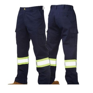 Pantalones de trabajo estilo cargo con múltiples bolsillos, pantalones de pintor, pantalones de seguridad. - Product Image 1