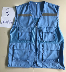 Chaleco de protección laboral al por mayor, chaleco técnico en varios colores con reflectores y cremalleras de fábrica en Vietnam - Product Image 2