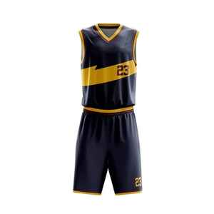 Wholesale Price Men's Basketball Uniform Sets Comfortable Reversible Shorts Jersey Breathable Plus Size OEM ODM Service - Product Image 2