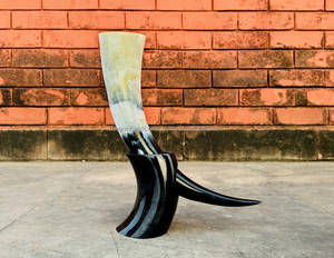 Corne avec travail sculpté pour bière vin eau boeuf/buffle corne polie fête de mariage pour l'exportation de l'Inde - Product Image 6