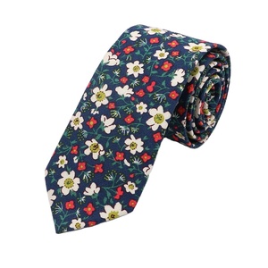 New Floral Elegant <b>Tie</b> for Men Women 100% Cotton Beautiful Flower Paisley Necktie Narrow Skinny Cravat Wedding Casual Corbatas - Product Image 4