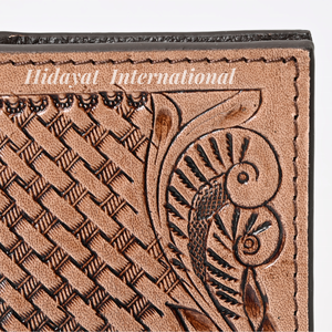 Funda para Pasaporte ANINE, Cuero de Grano Completo, Diseño Floral Occidental, Cartera de Viaje, Tarjetero - Product Image 5