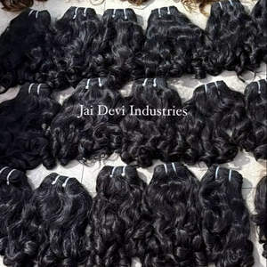 Extensiones de Cabello Humano Natural Rizado Indio, con Cutícula Alineada, Cabello Rizado Birmano Vietnamita, Textura Suave con Patrón Fumi Bouncy - Product Image 3