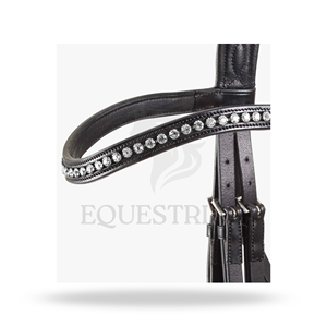 Brida Anatómica Doble Negra Tamaño Completo para Equitación Inglesa y Doma Clásica - Product Image 4