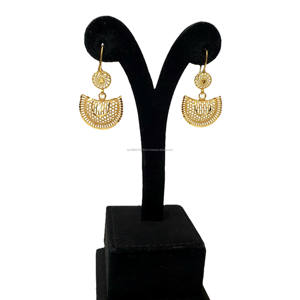 Collier plaqué or 24 carats Dubaï Durable 4GM Gold Filled Earring Ring Wedding Engagement Jewelry Collection Charming Design Pearl - Product Image 4