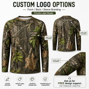 Unisex Full Sleeve Camouflage Hunting Shirt Breathable Waterproof Windproof Coolmax Summer Outdoor Wear - Product Image 4