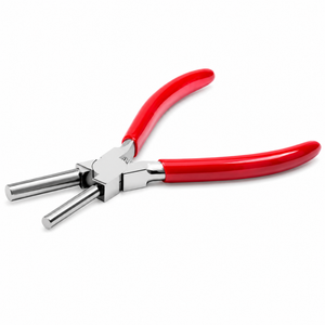 Pince à ressort à poignée rouge pour la fabrication de bijoux, outil en acier inoxydable pour la formation de boucles de fil, anneaux, pendentifs, artisanat DIY - Product Image 1