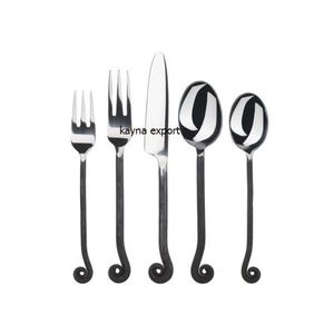 Cuillères, fourchettes et couteaux de luxe en argent plaqué, design embossé, durables, pour les occasions de mariage - Product Image 5