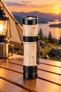 Film hydrographique à grain de bois naturel pour enceintes Bluetooth et lanternes de camping personnalisées - Product Image 5