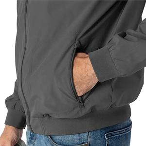 แจ็คเก็ตบอมเบอร์สำหรับผู้ชายและผู้หญิงเสื้อกันลมคอตั้งสไตล์ฮิปฮอปผ้าทอแบบลำลอง - Product Image 2