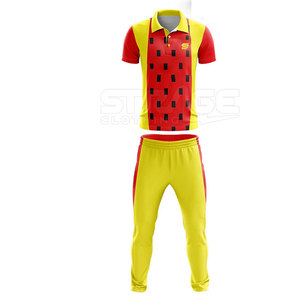 Uniforme de Cricket Transpirable de Tela de Poliéster, Logotipo Personalizado, Servicio OEM, Precio al por Mayor - Product Image 2