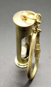Personalized Brass Sand Timer <b>Keyring</b> Vintage Hourglass Keychain Custom <b>Engraved</b> Timepiece Gift Decorative Metal Key Holder - Product Image 5