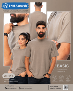 เสื้อยืดผู้ชายพรีเมียม ผ้าแคนวาสคอตตอน 100% แขนสั้น คอกลม ทรงหลวม สไตล์พรีปปี้ สวมใส่สบาย เป็นมิตรกับสิ่งแวดล้อม - Product Image 1
