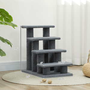 Scratch Post for Cats and Dogs Cat Tree with Pet Stairs Comfortable Feline Furniture - Product Image 6