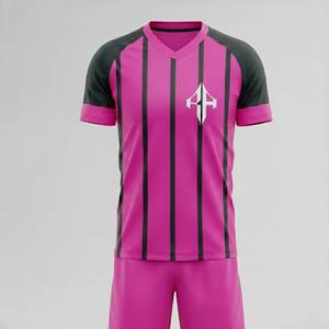 Uniforme de Fútbol para Hombre de Alta Calidad con Cuello en V, 100% Poliéster, Manga Corta, Personalizado, Transpirable, con Logotipo Personalizado por RIVIAN ATLANTIC - Product Image 1