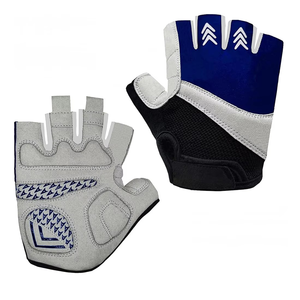Custom Design Cycling Gloves Half <b>Finger</b> <b>Bike</b> Gloves 5MM Silicone Pad Grip Shock Absorption Mountain Biking Road Cycling - Product Image 2