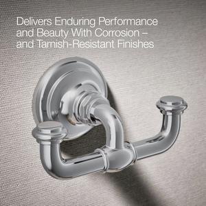 Porte-manteau mural en métal robuste à double crochet, support de serviettes, forte capacité de charge, en fer antirouille - Product Image 3