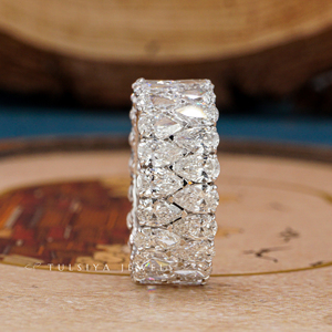 Bague élégante en or 14 carats avec diamant de laboratoire pour femme, bijoux fins, bague de fiançailles avec diamant synthétique, cadeau minimaliste pour un anniversaire - Product Image 2