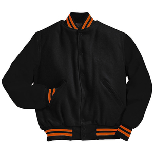 Chaqueta Varsity de Cuero Genuino para Hombre con Cuello Alto y Capucha de Piel, Cálida para Invierno, con Patrón de Letras Bordadas, Estilo Letterman - Product Image 6