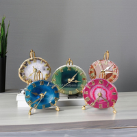 Montre en Agate Naturelle Polie Écologique de Qualité Supérieure, Style Amour, Prix de Gros, Idéale pour le Bureau, Cadeau pour Votre Partenaire