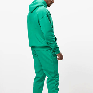 Sweat à capuche pour homme en molleton mélangé coton, coupe décontractée, col montant, demi-zip, poche kangourou, style streetwear urbain et mode décontractée - Product Image 2