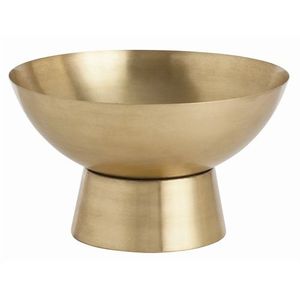 ชามเสิร์ฟทองเหลืองสไตล์เรียบง่าย งานแฮนด์เมดจากอินเดีย ของตกแต่งห้องครัว ทนทาน สวยงาม หรูหรา พรีเมียม ดีไซน์ดั้งเดิม - Product Image 6