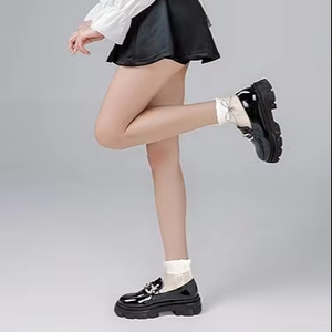 Chaussettes d'hiver décontractées pour hommes de qualité supérieure, respirantes, confortables, en tricot Spandex/Nylon, résistantes aux déchirures, personnalisables, couleur unie - Product Image 1