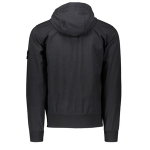 Men's Outdoor Bomber <b>Jacket</b> Coated Stand Collar Softshell with Fleece Lining Custom Logo Sportswear Hooded - Product Image 3