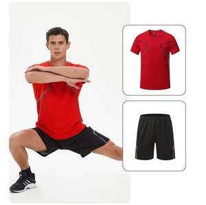Vêtements de sport pour hommes, ensembles d'entraînement coupe-vent d'automne, vêtements athlétiques, maillots de football, shorts, tenues de basketball, de course, de gym et de football - Product Image 1