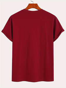 เสื้อยืดผ้าฝ้ายแท้ 100% แบบสั่งทำพิเศษ พร้อมกระเป๋าพิมพ์ลาย |   เสื้อยืดลำลองแขนสั้นผู้ชาย |   ผู้ผลิตผ้าปัก OEM และผ้าเนื้อนุ่ม 230 กรัม - Product Image 5