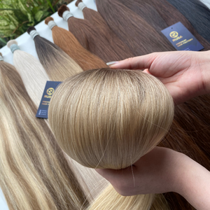 ผมแท้สีบลอนด์ขายส่งแบบยกมัด ผมเวียดนามแท้ 100% คุณภาพพรีเมียม ผมเวอร์จิ้นแบบซุปเปอร์ดับเบิ้ลดรอน ผมธรรมชาติแบบสั่งทำพิเศษ - Product Image 3