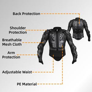 Most Popular BK Brand Red/Black Motorcycle Riding Jacket PE Material Breathable Mesh Cloth for Men Off-road Crash <b>Protectors</b> - Product Image 3
