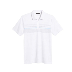 เสื้อเชิ้ตแขนสั้นสีเทาสำหรับผู้ชาย แต่งขอบสีเขียวมะนาว ทรงลำลอง ใส่สบาย ผ้าถัก โพลีเอสเตอร์/คอตตอน ระบายอากาศได้ดี พิมพ์ลายด้วยเทคนิคฮีททรานเฟอร์ - Product Image 3