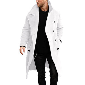 Abrigo de Lana Casual para Hombre, Invierno, con Botones, Manga Larga, Cómodo, Moderno, Cálido, para Uso Diario y al Aire Libre - Product Image 1