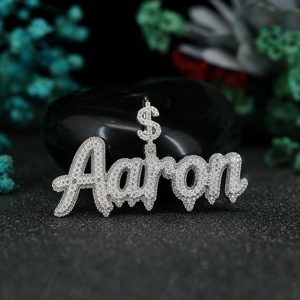 <b>Custom</b> <b>Name</b> Pendant <b>Necklace</b> 925 Sterling Silver Diamond Look Iced Out Personalized Hip Hop Pendant Luxury Jewelry Wholesale - Product Image 6